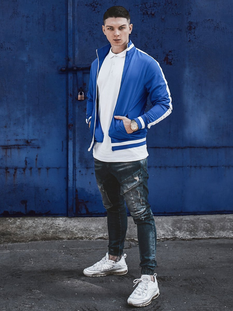 Moške kavbojke jogger temno-modre OZONEE G/1067