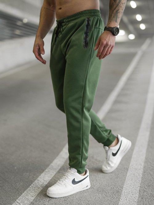 Moške športne hlače kaki OZONEE JS/17K1998/29