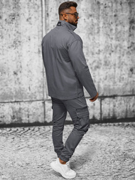 Moška prehodna jakna grafitna OZONEE O/G3035