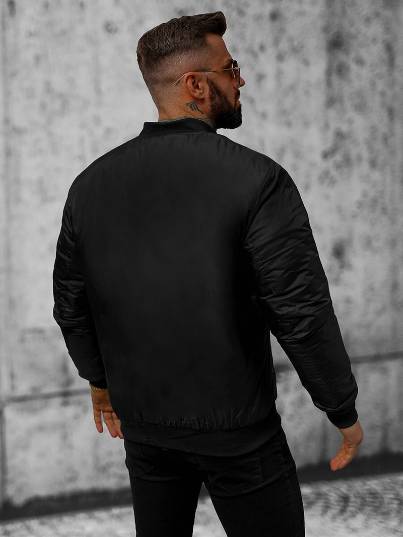 Moška jakna črna OZONEE JS/AK95Z