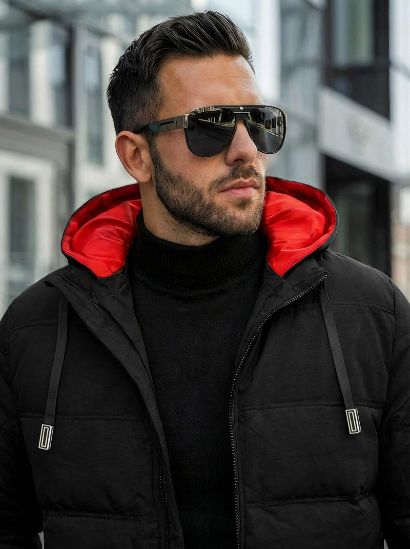 Moška jakna črna OZONEE JS/31M5003Z