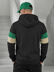 Moška jopa s kapuco črna OZONEE JS/3B578