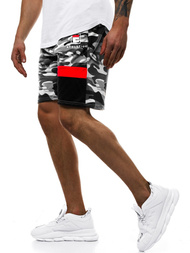 Moške kratke hlače sive OZONEE JS/KK300160