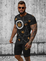 Moška trenirka črna OZONEE O/HM757Z