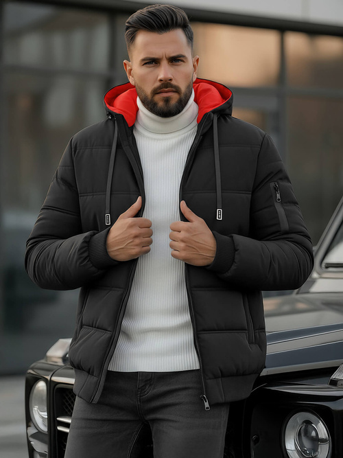 Moška jakna črna OZONEE JS/31M5003Z