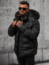 Moška zimska jakna črna OZONEE JS/27M8109