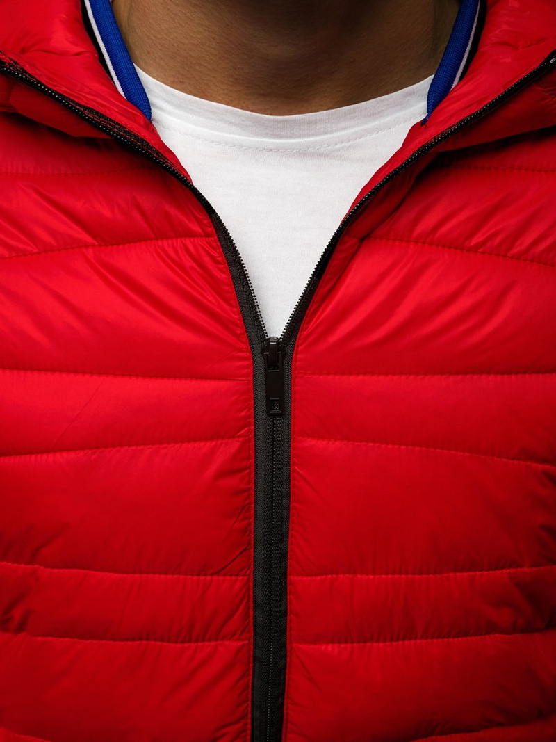 Moška prehodna jakna rdeča OZONEE JB/JP1139