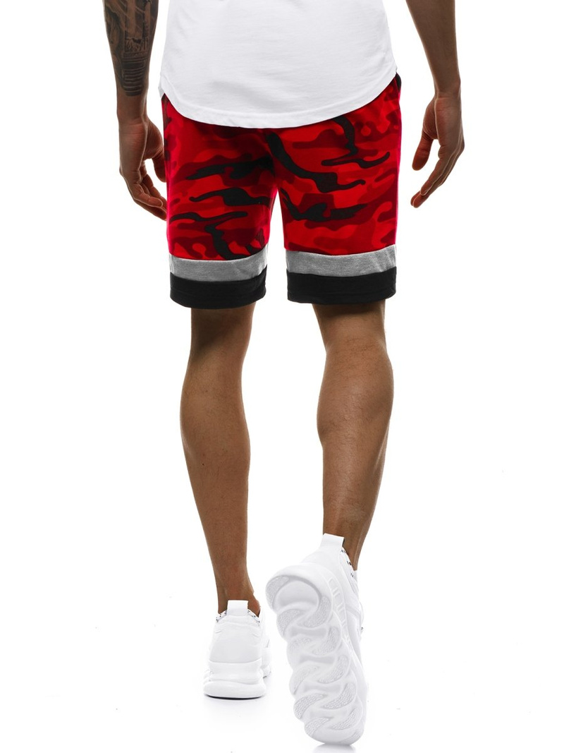 Moške kratke hlače rdeče OZONEE JS/KK300152