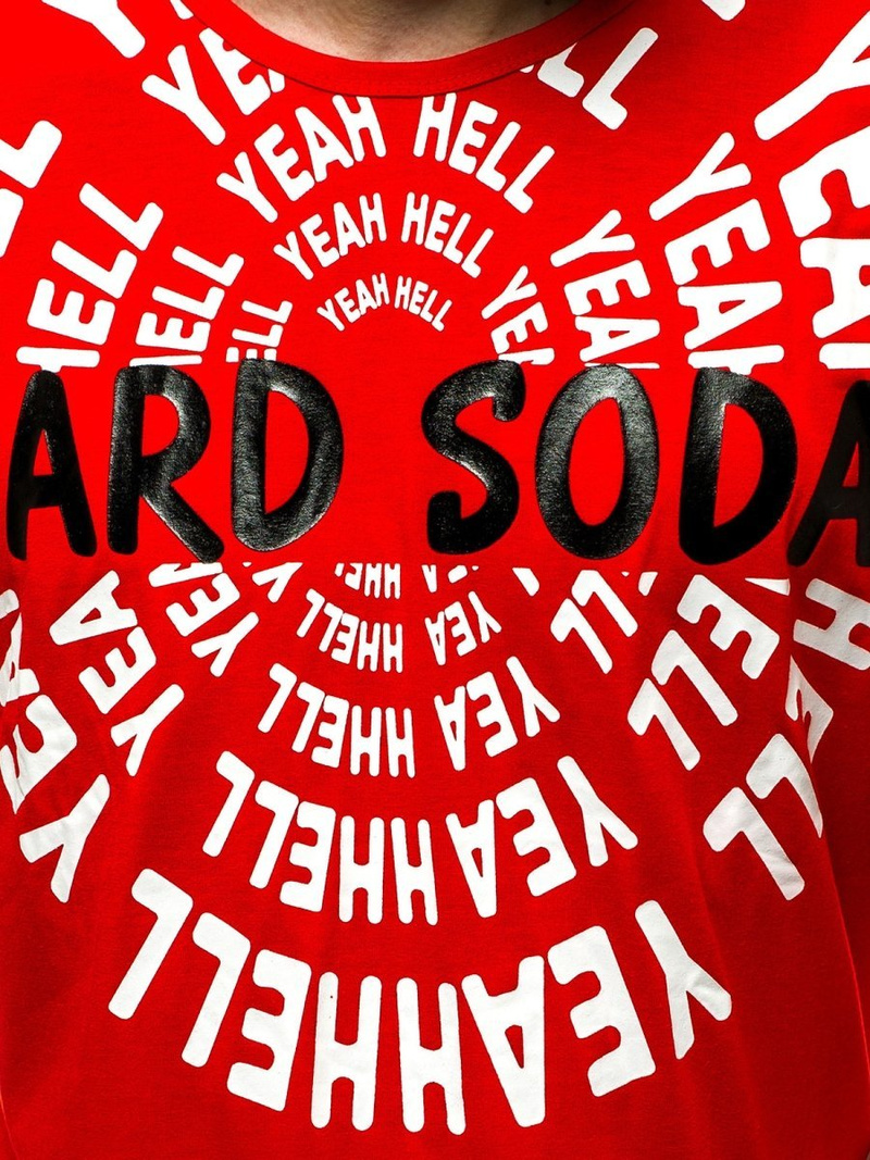 Moška majica rdeča OZONEE JS/KS1948Z