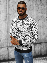 Moška jopa belo-črna OZONEE JS/8B1135/1