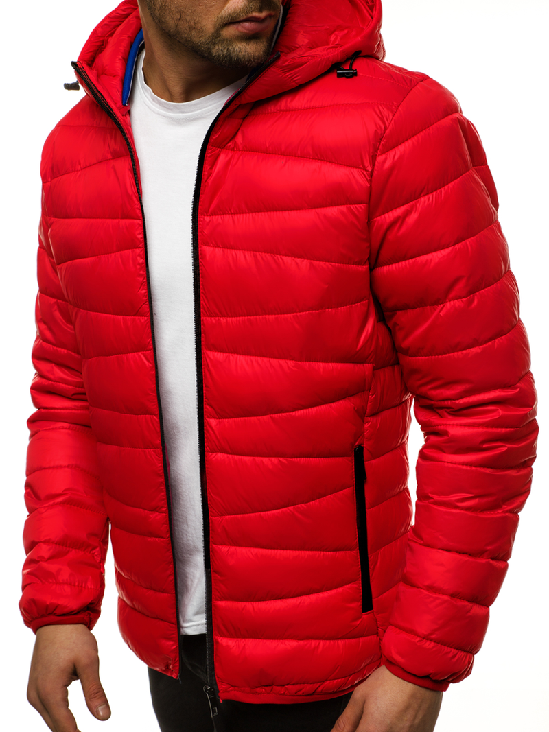 Moška prehodna jakna rdeča OZONEE JB/JP1139