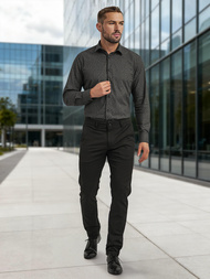 Moška srajca črna OZONEE V/V184