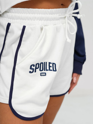 Ženski dvodelni komplet trenirka belo-mornarsko modra OZONEE JS/M58631AB