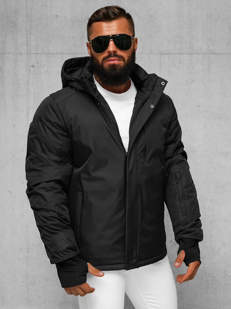 Moška zimska jakna črna OZONEE JS/91M9906/392Z