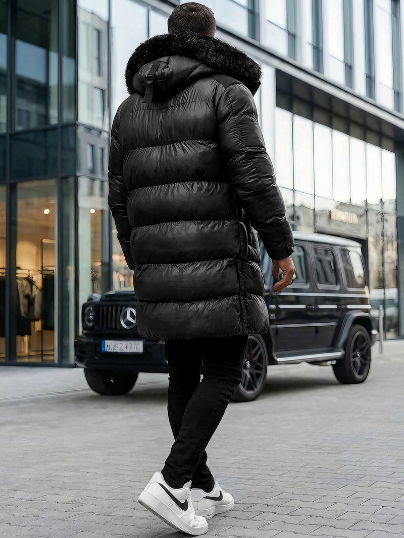 Moška zimska jakna črna OZONEE O/M800Z