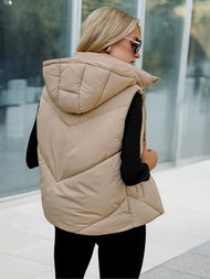 Ženski brezrokavnik bež OZONEE JS/16M9291/62