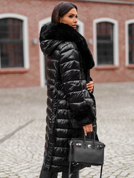 Ženski plašč črni OZONEE JS/5M3160/392Z