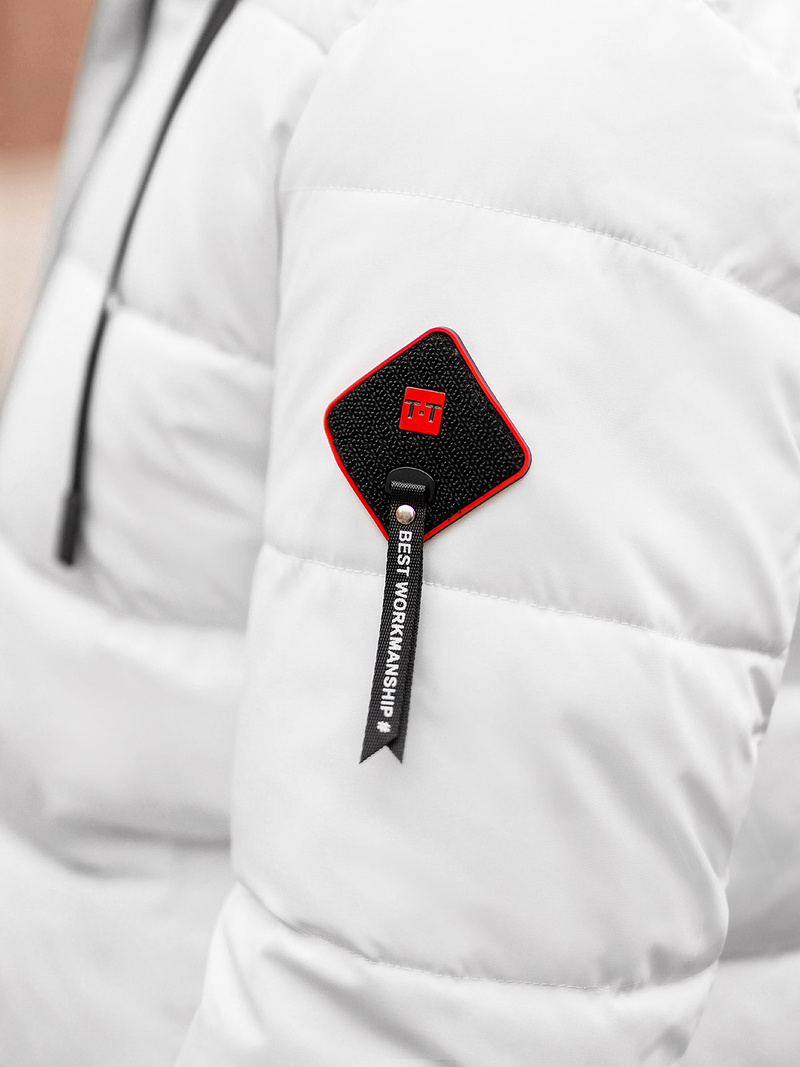 Moška zimska jakna bela OZONEE JS/31M5031/281Z