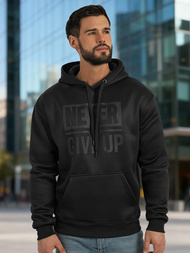 Moška jopa s kapuco črna OZONEE JS/8B1983/3