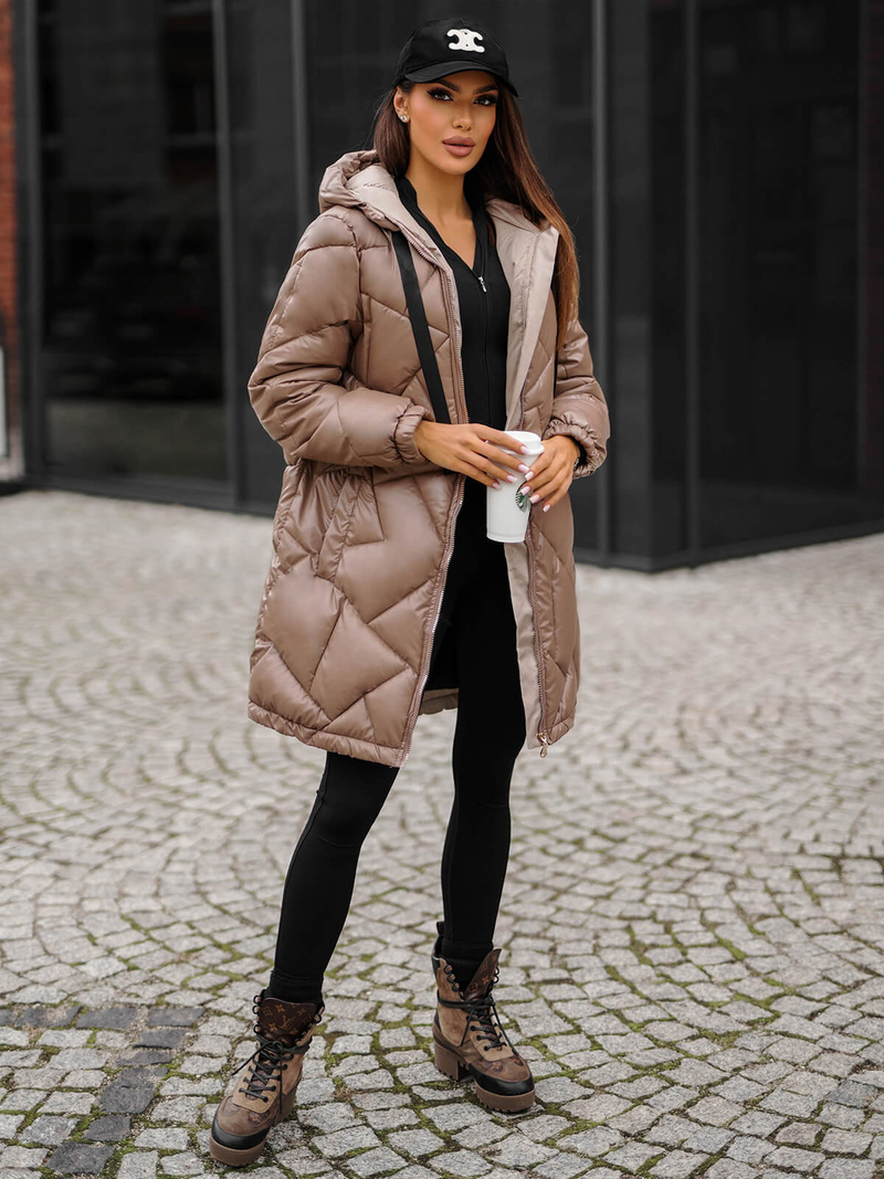 Ženska jakna camel OZONEE JS/5M3189/84Z