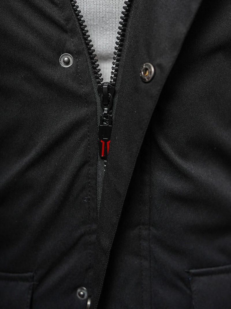 Moška zimska jakna črna OZONEE JS/5M3123/392