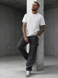 Moške kavbojke grafitne OZONEE O/KK2828/5