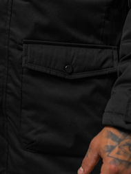 Moška zimska jakna črna OZONEE JS/5M120/392