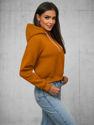 Ženska jopa s kapuco camel OZONEE O/12102