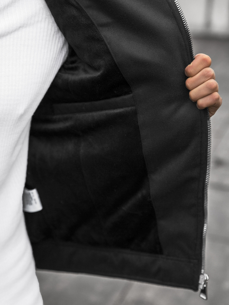 Moška prehodna jakna črna OZONEE JS/M15501