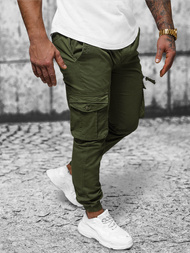 Moške Hlače Chino Jogger Zelene OZONEE NB/MP0201MV