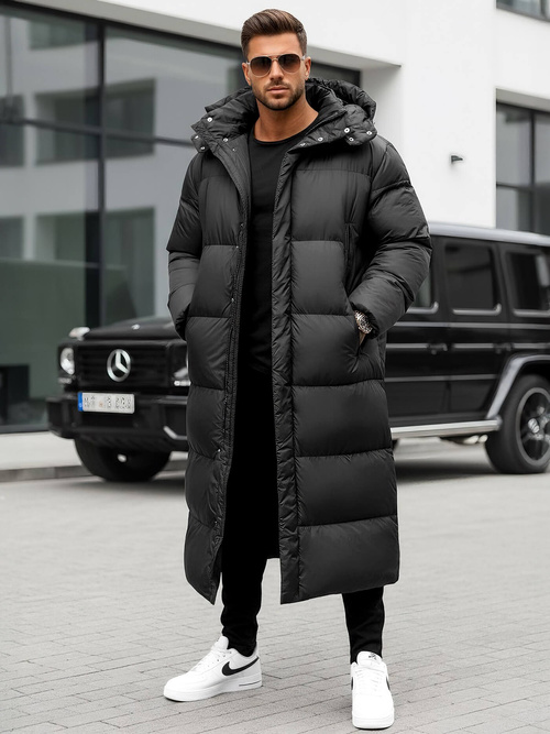 Moška zimska jakna črna OZONEE O/M3202Z