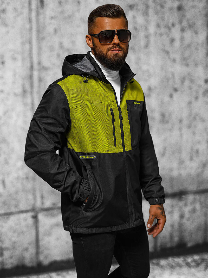 Moška jakna črna OZONEE JS/22M311/392