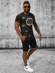 Moška trenirka črna OZONEE O/HM757Z