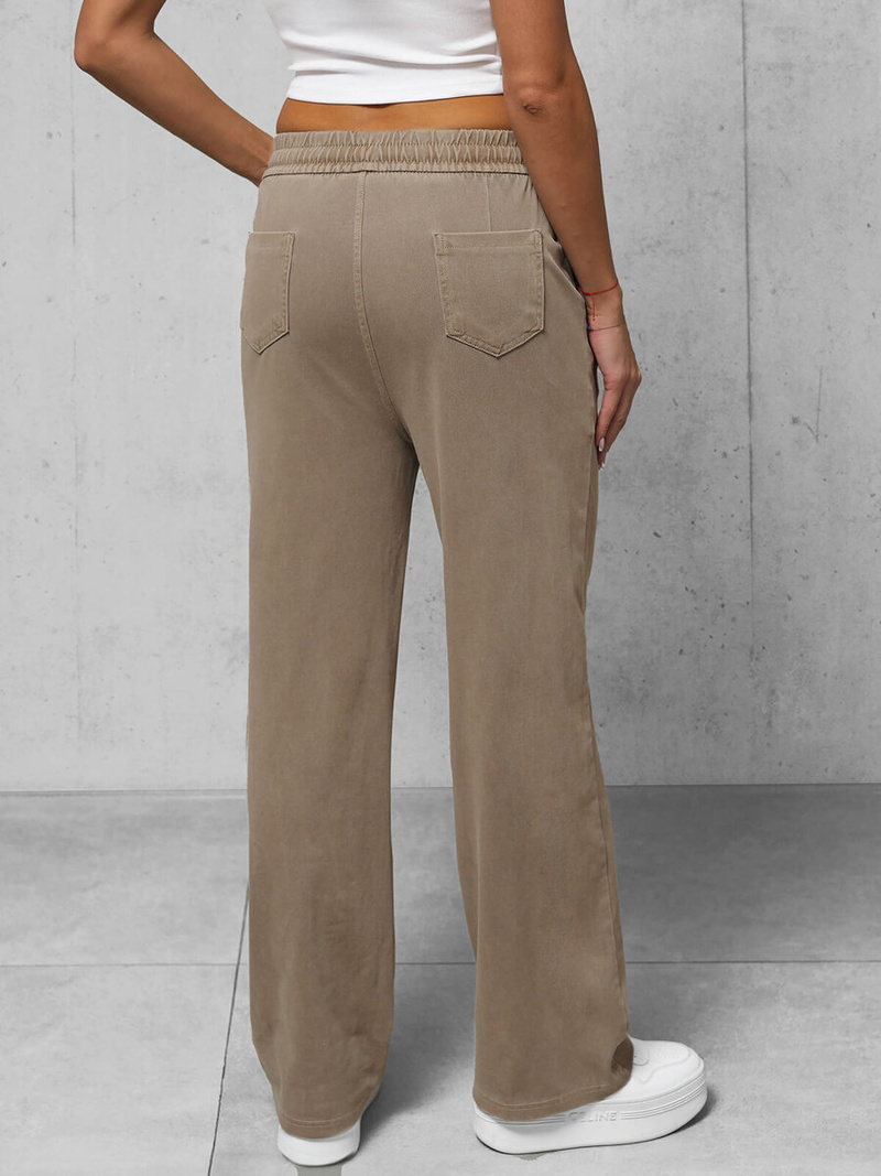 Ženske kavbojke temno-bež OZONEE O/330098