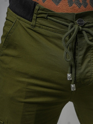 Moške Hlače Cargo Jogger zelene OZONEE NB/MP0208MVZ