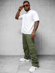 Moške Hlače Kaki OZONEE O/G3016Z