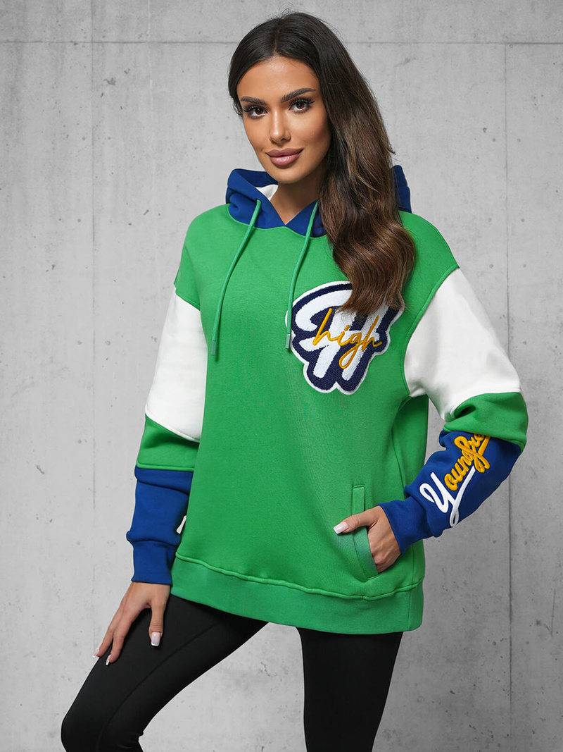 Jopa s kapuco zelena OZONEE O/SWE23036Z