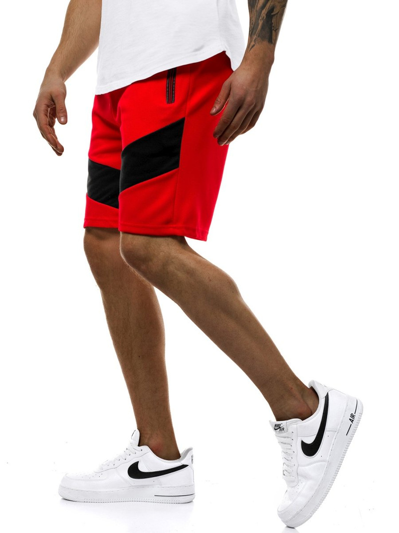 Moške kratke hlače rdeče OZONEE JS/KS2515
