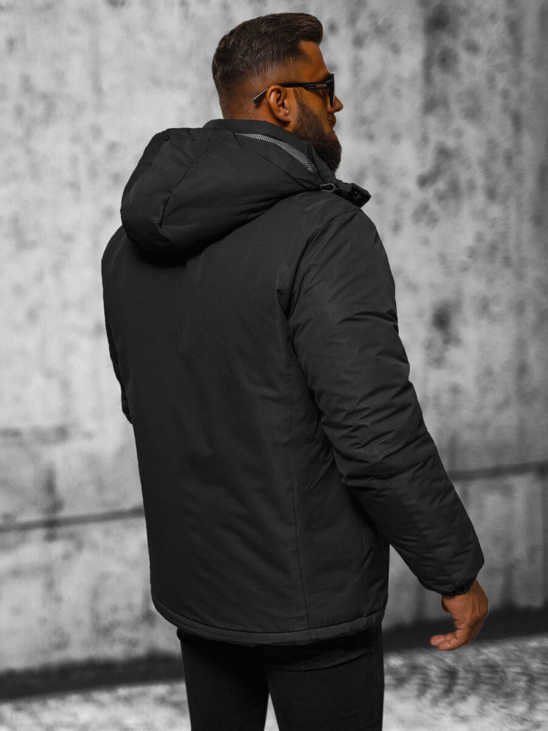 Moška jakna črna OZONEE JS/22M321/392