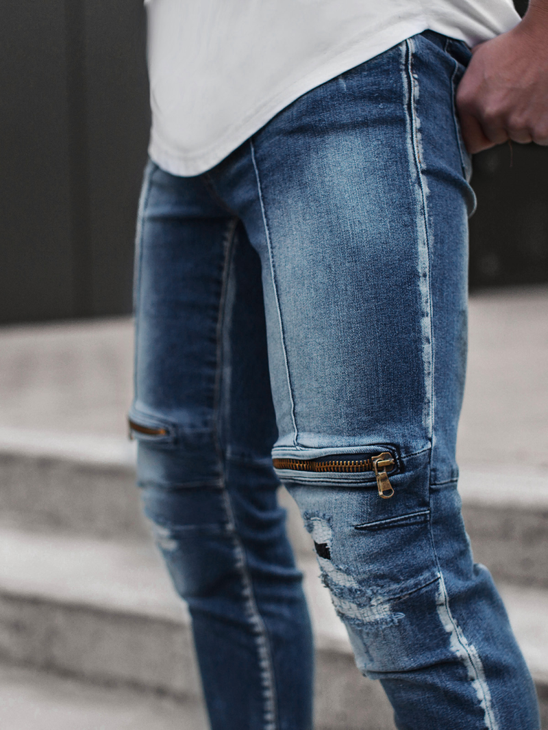 Moške kavbojke modre OZONEE G/1080