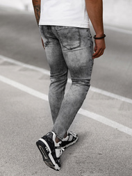 Moške kavbojke grafitne OZONEE NB/MP0163N