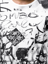 Moška majica bela OZONEE JS/KS1987Z