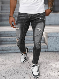 Moške kavbojke Črne OZONEE NB/MP0045N