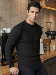 Moški pulover črni OZONEE JS/59B3610/3