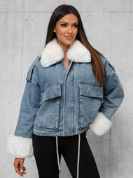 Ženska jeans jakna modra OZONEE JS/11Z8219Z