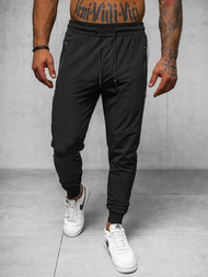 Moške Hlače Črne OZONEE O/DC468