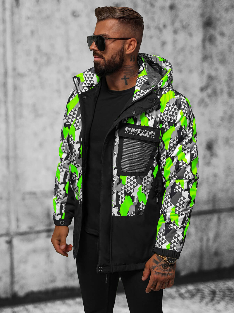 Moška jakna maskirno-zelena OZONEE JS/M36/406