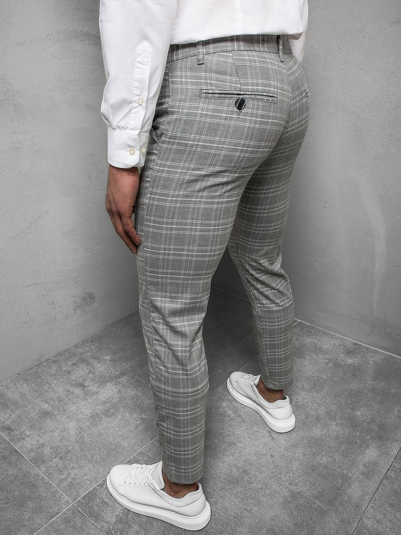 Moške kratke jeans hlače sive OZONEE DJ/5508