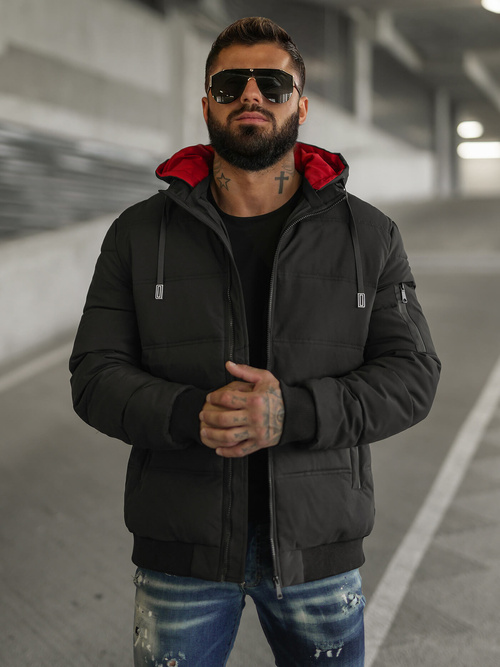 Moška jakna črna OZONEE JS/31M5003Z