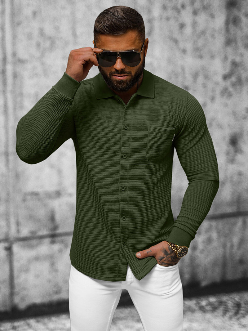 Moška jopa kaki OZONEE O/TB2262